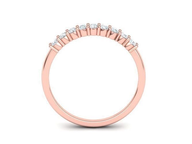 Stackable 14K Gold / Diamond Band