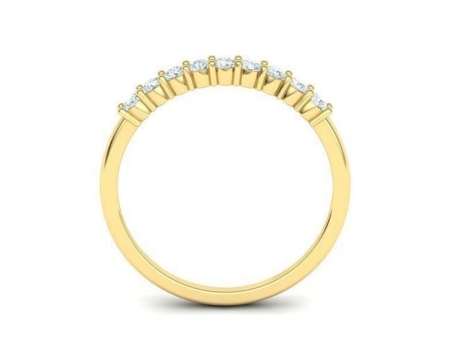 Stackable 14K Gold / Diamond Band