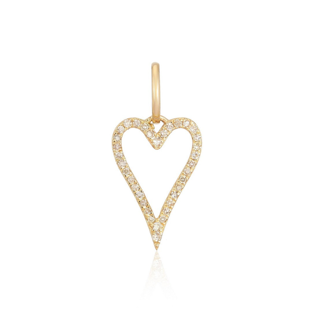 Heart Shape Diamond Charm