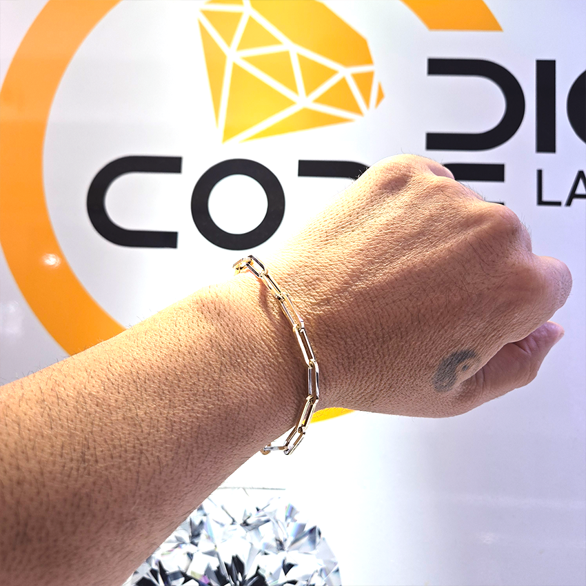 Unisex 4mm Paper Clip Bracelets ( 7.5" - 8")