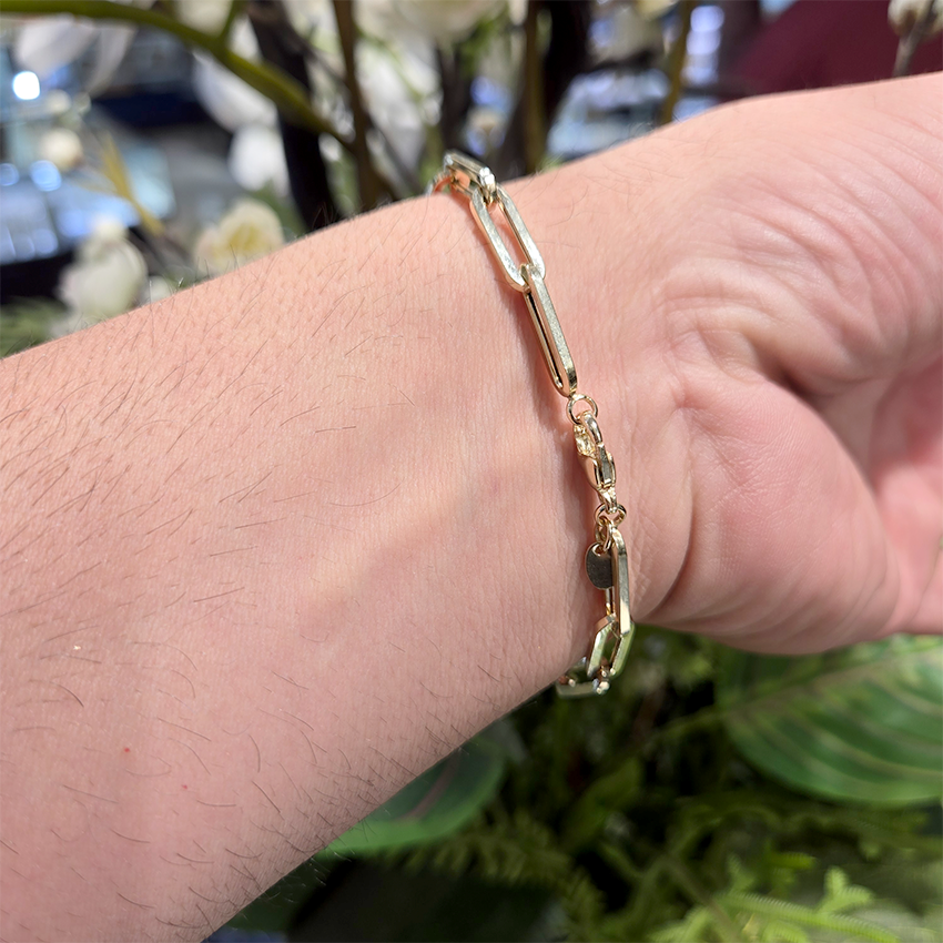Unisex 4mm Paper Clip Bracelets ( 7.5" - 8")
