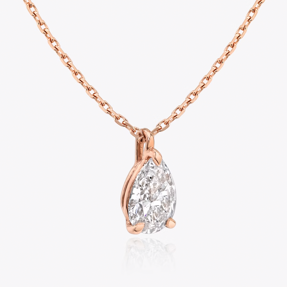 Pear Shape Solitarie Pendant