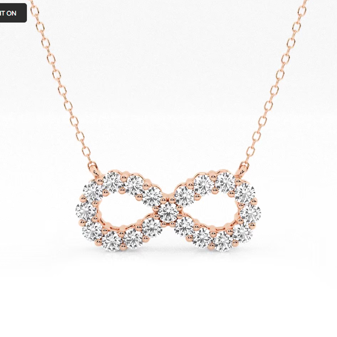 infinity diamond necklace