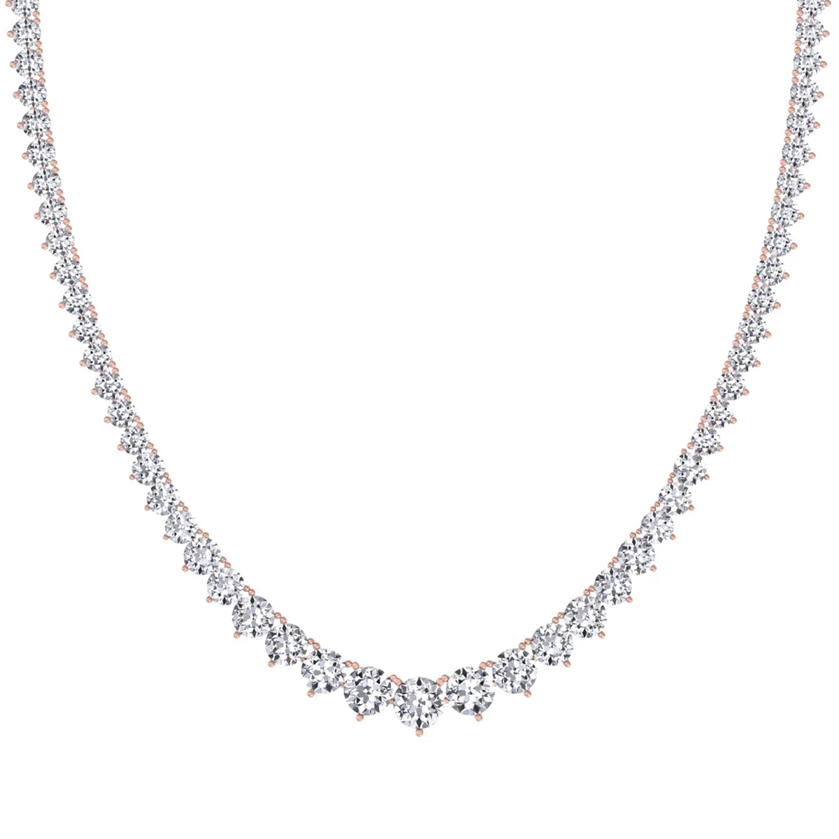 Graduated,Riviera Tennis Necklace