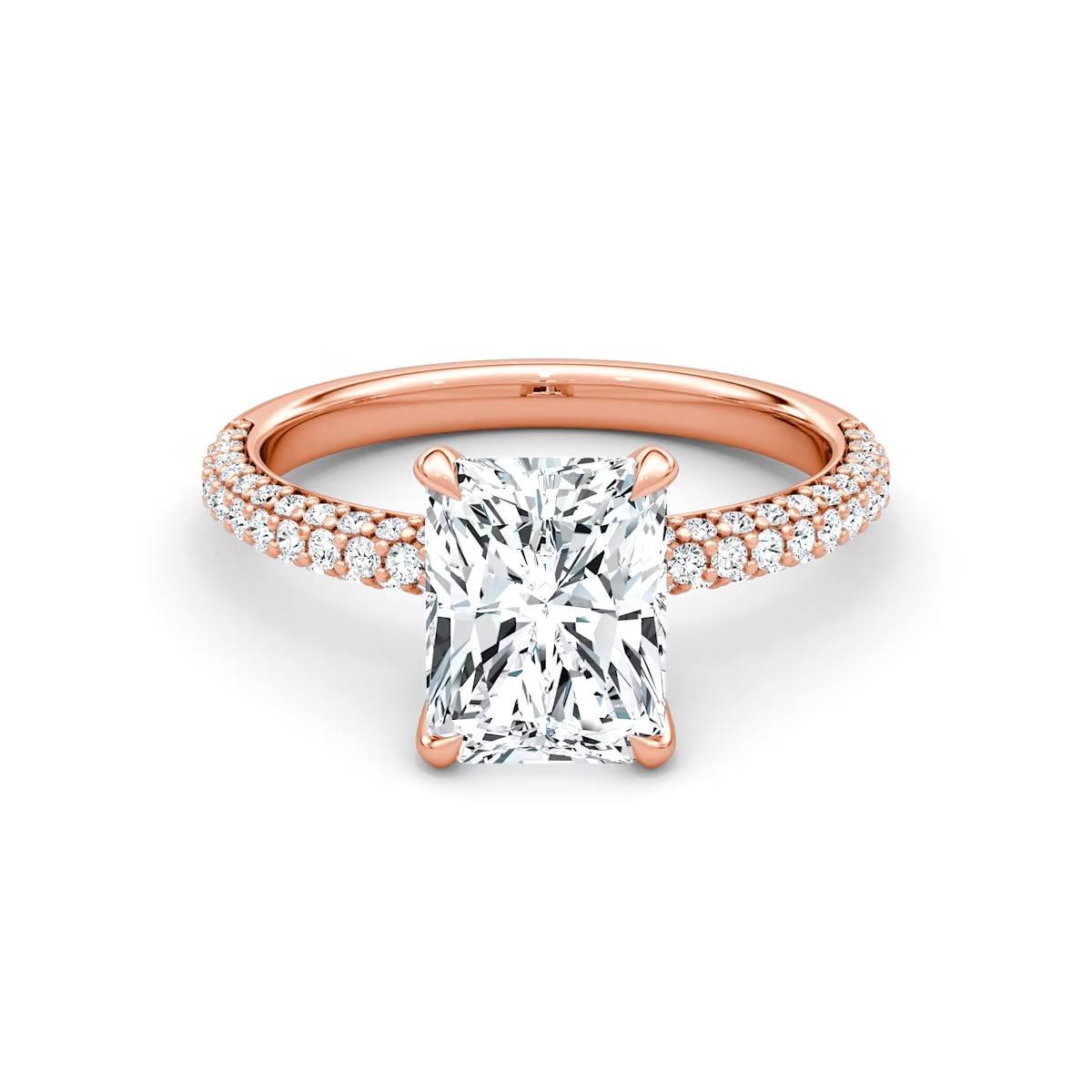 Radiant Cut Lab Grown Engagement Ring