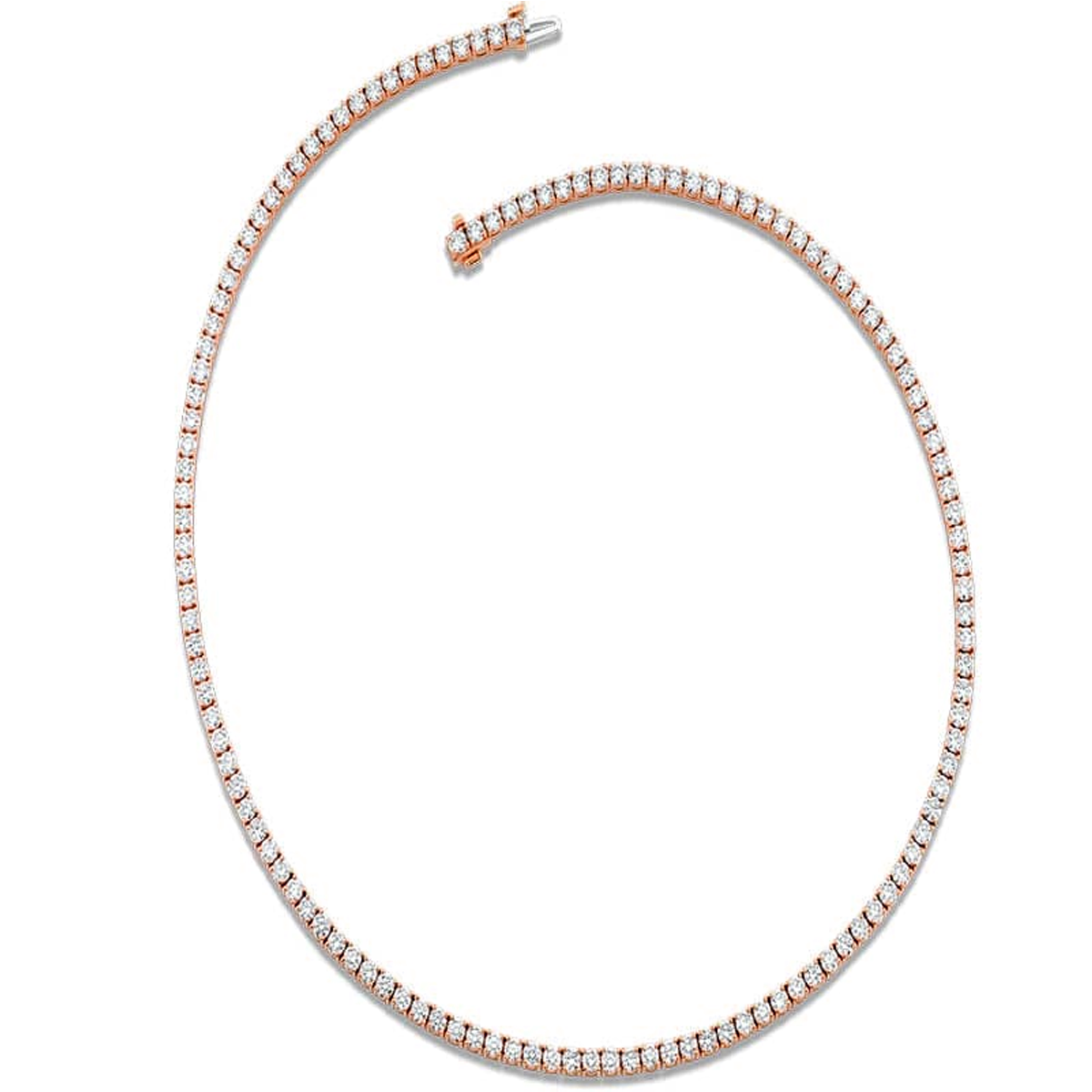 14K Mens Tennis Necklace