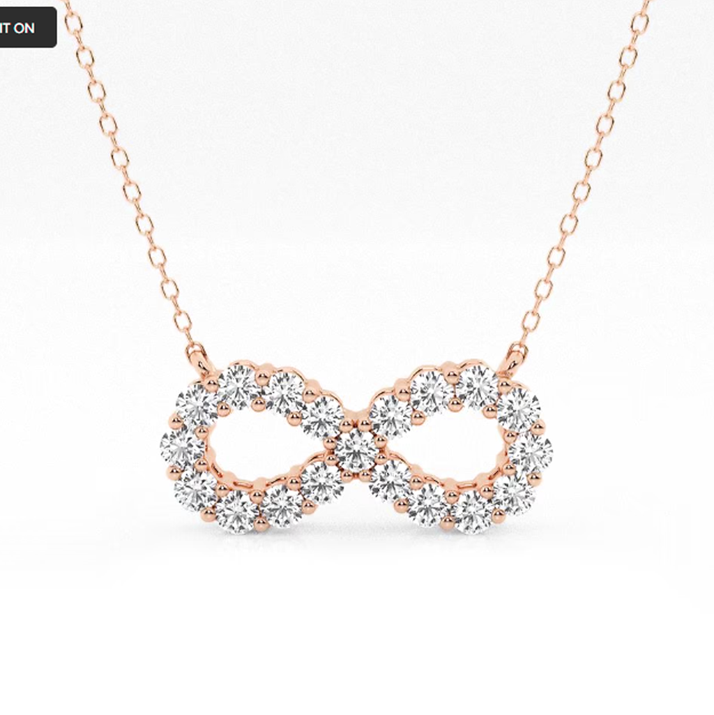 infinity diamond necklace