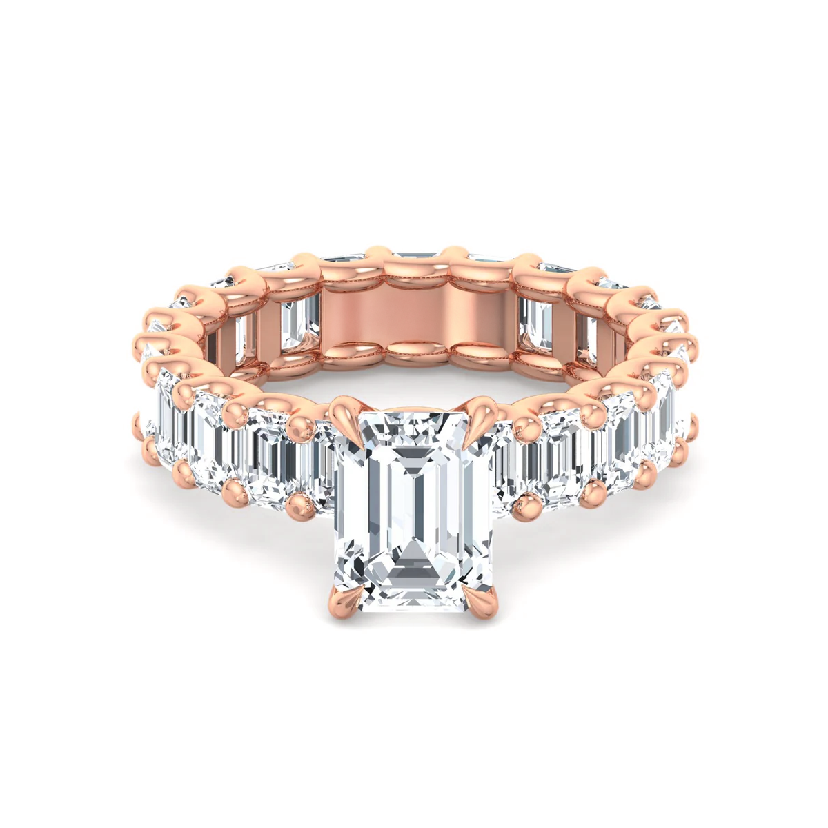 10 to 15 Carats Eternity Engagement/Anniversary Ring