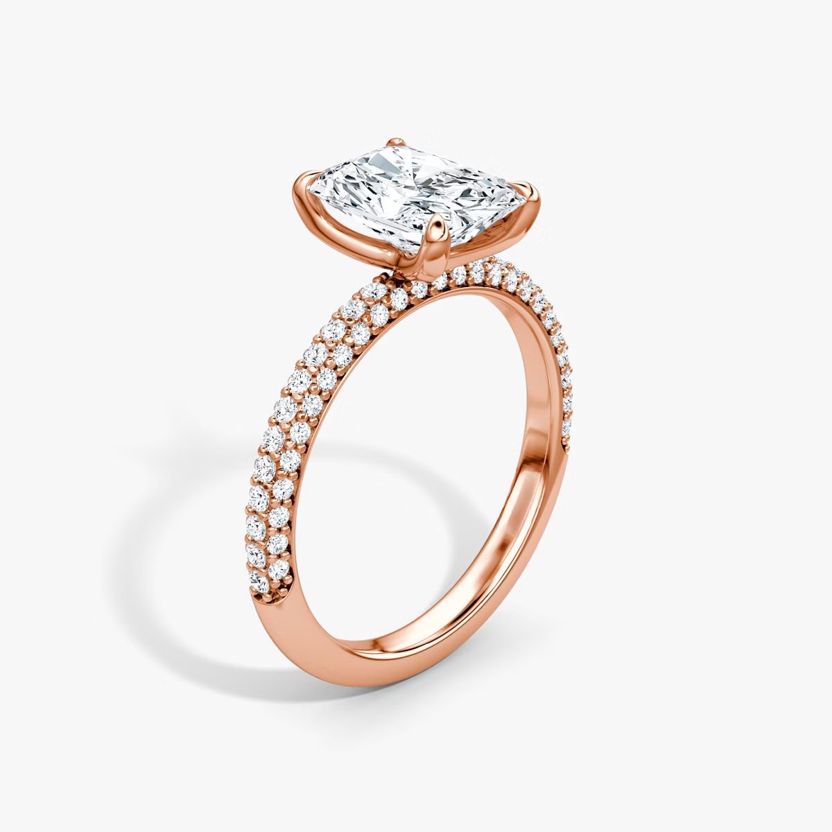 Radiant Cut Lab Grown Engagement Ring