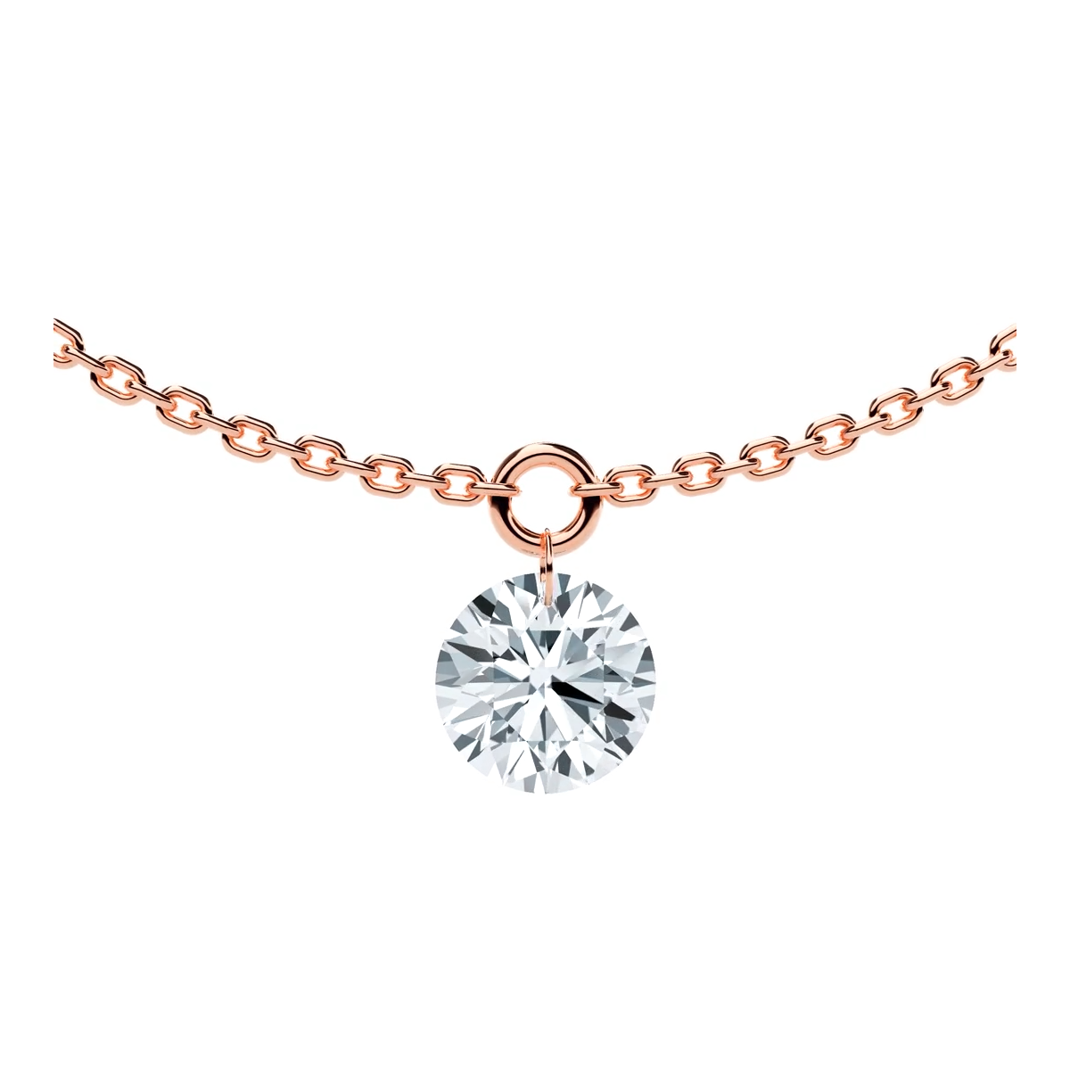 3-5 Stone Floating Station Necklace