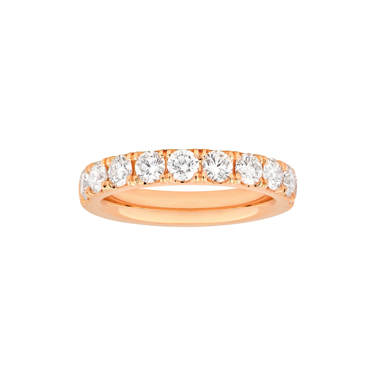 14K Gold, 1-1/3ct Lab Diamond Half Eternity Band