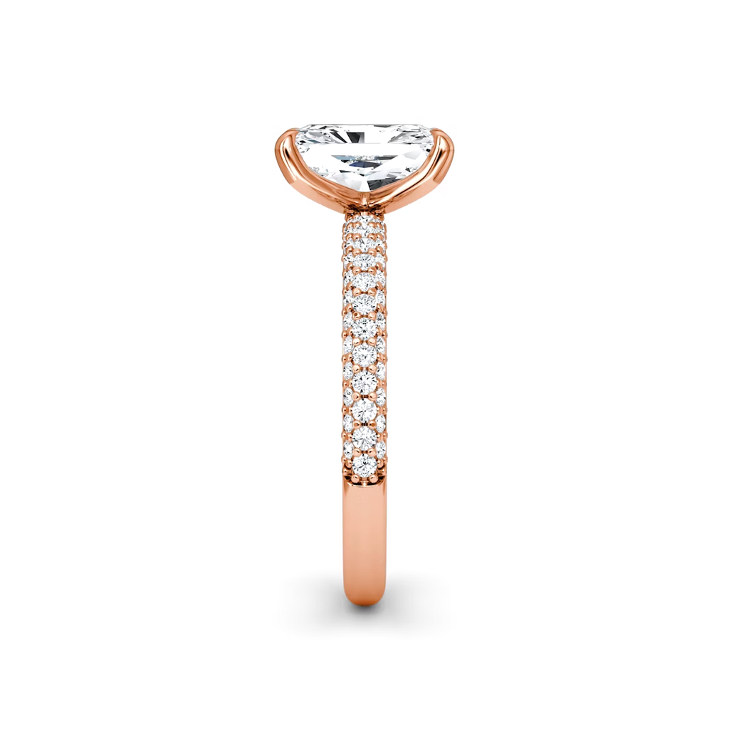 Radiant Cut Lab Grown Engagement Ring