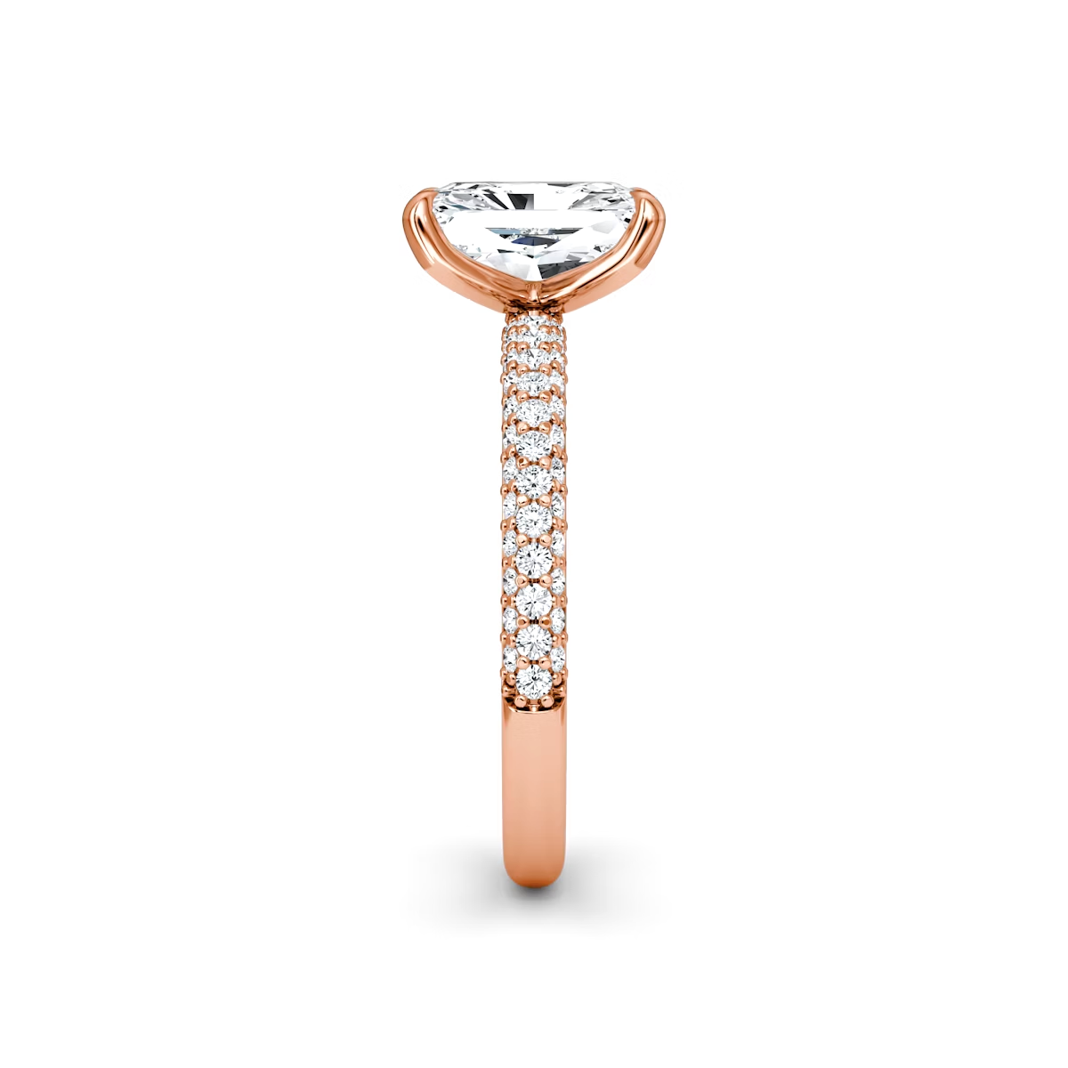 Radiant Cut Lab Grown Engagement Ring