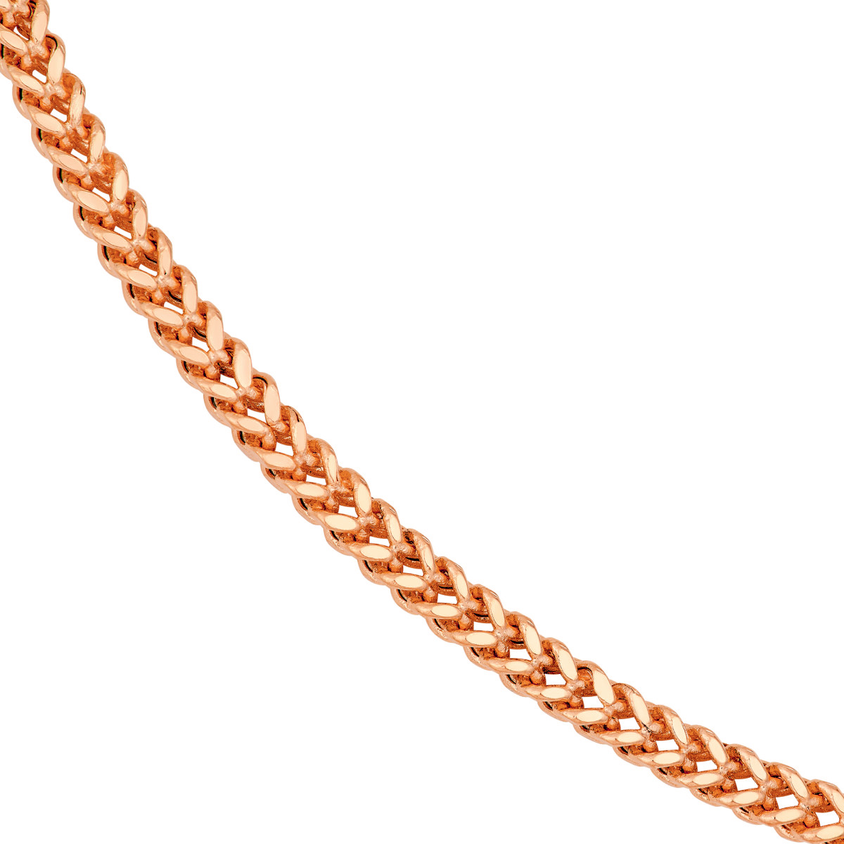 2.65mm Hollow Square Franco Chain Bracelet