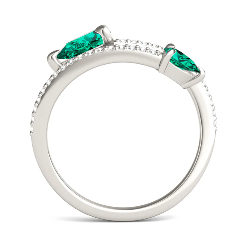 2 Pears Lab Grown Diamond Ring