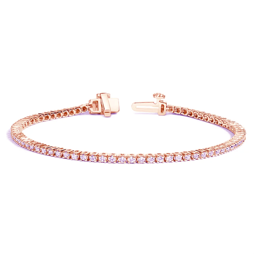 1 cts total weight Lab Grown tennis bracelet