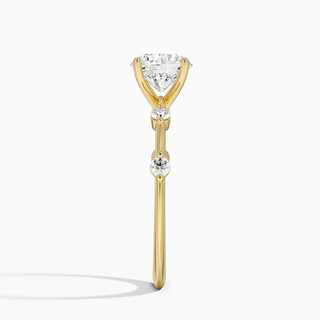 Round Cut Diamond Engagement RIng (lab grown)