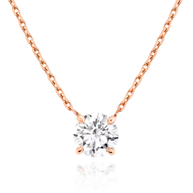 Single Diamond Solitarie Pendant