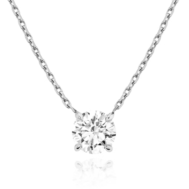 Single Diamond Solitarie Pendant