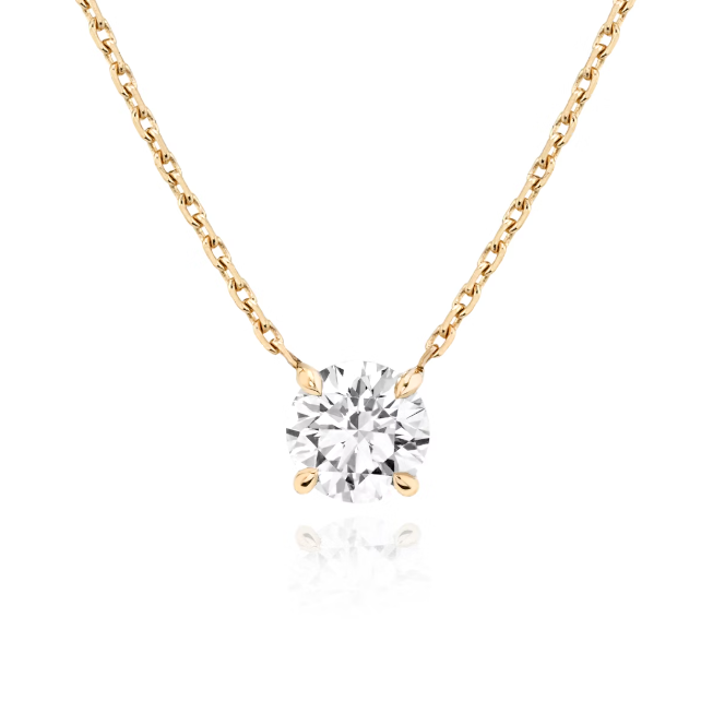 Single Diamond Solitarie Pendant