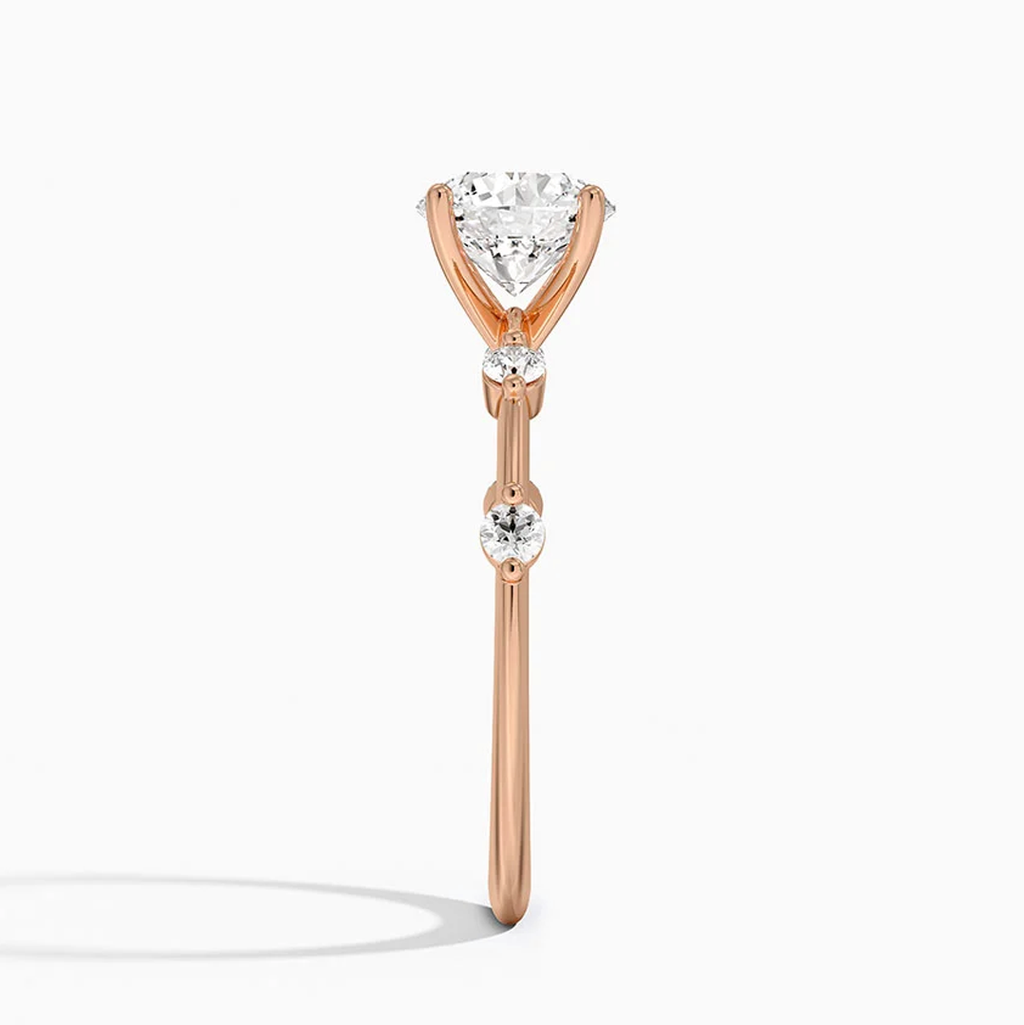 Round Cut Diamond Engagement RIng (lab grown)