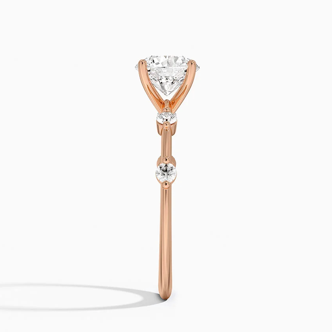 Round Cut Diamond Engagement RIng (lab grown)