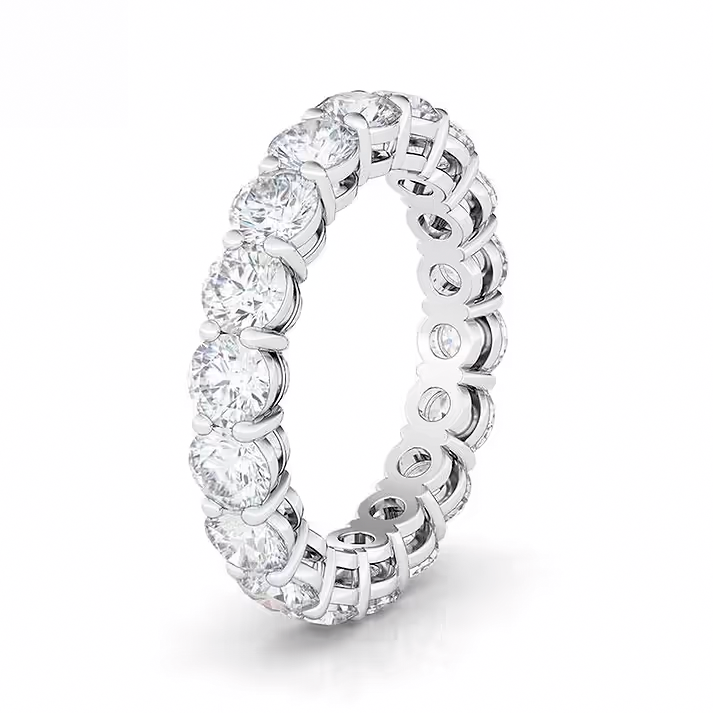 Round Diamond Eternity Ring 2 to 10 cts (LAB)