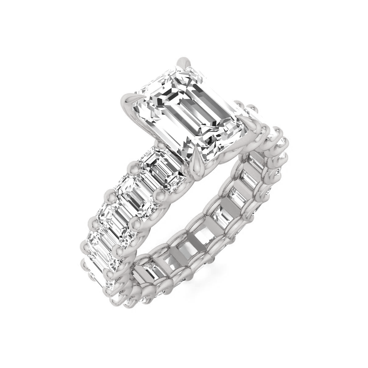 10 to 15 Carats Eternity Engagement/Anniversary Ring