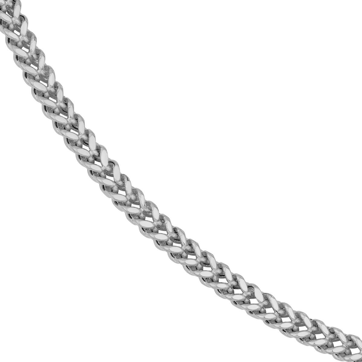 2.65mm Hollow Square Franco Chain Bracelet