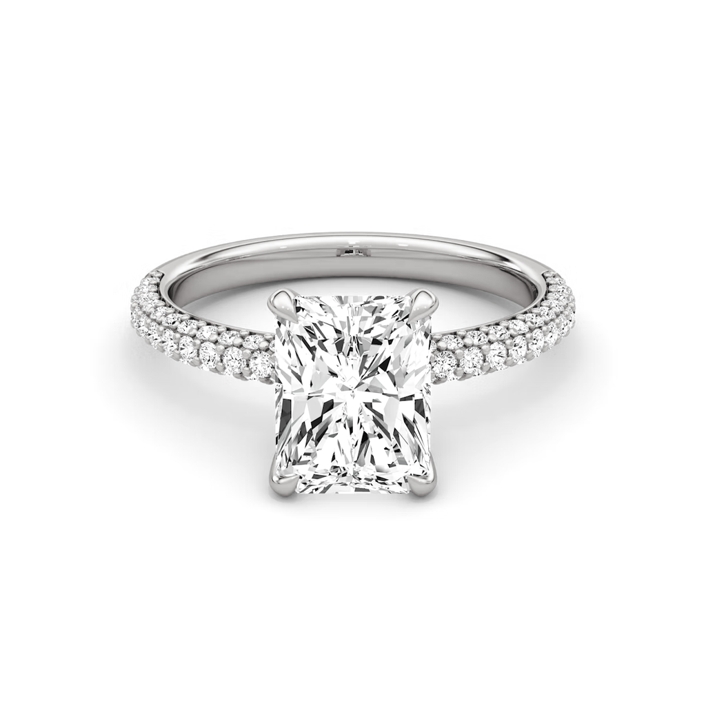 Radiant Cut Lab Grown Engagement Ring