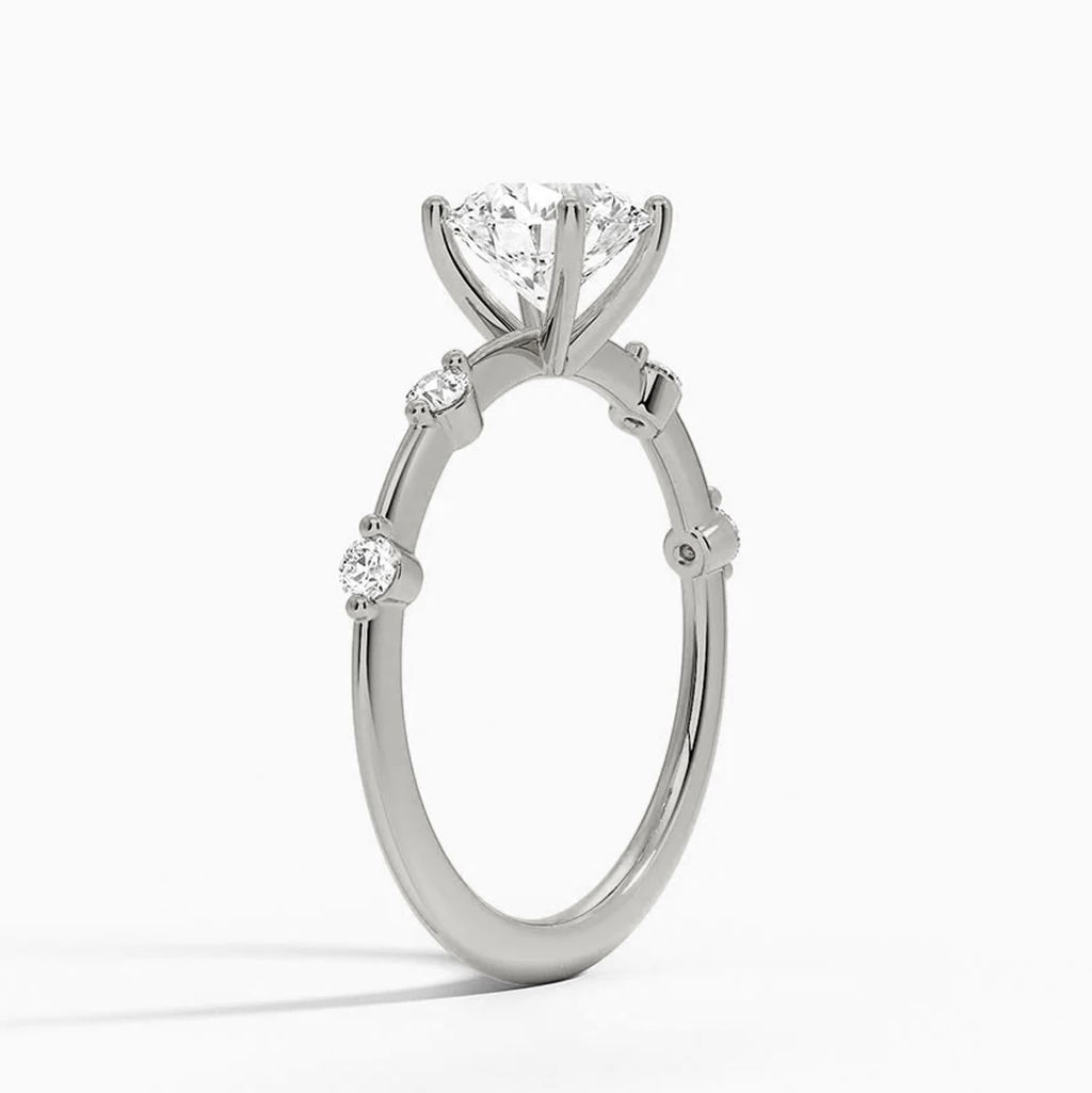 Round Cut Diamond Engagement RIng (lab grown)