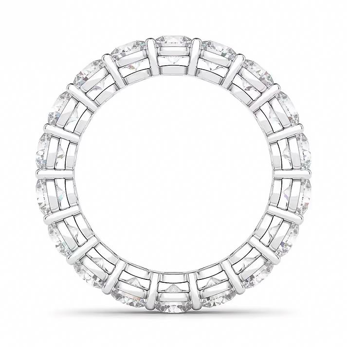 Round Diamond Eternity Ring 2 to 10 cts (LAB)