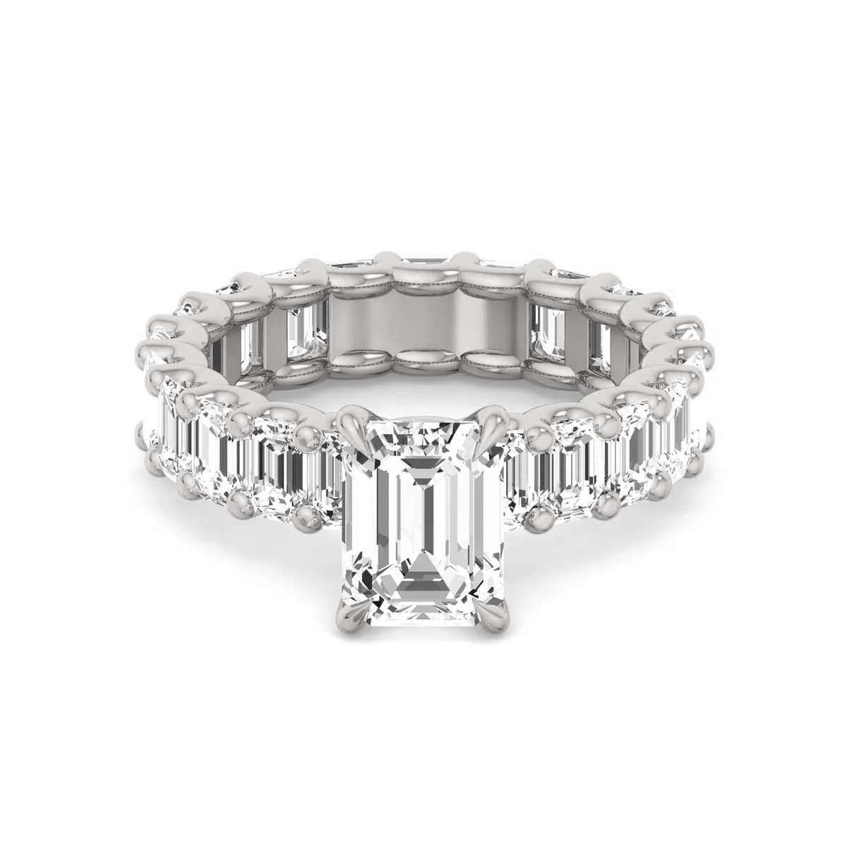 10 to 15 Carats Eternity Engagement/Anniversary Ring