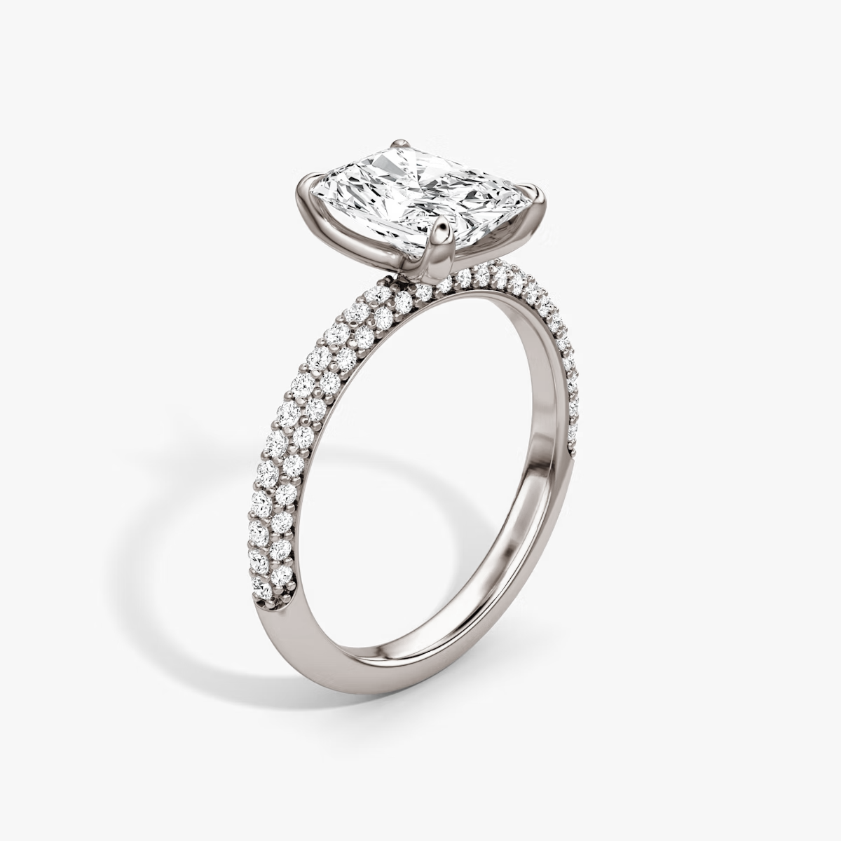 Radiant Cut Lab Grown Engagement Ring