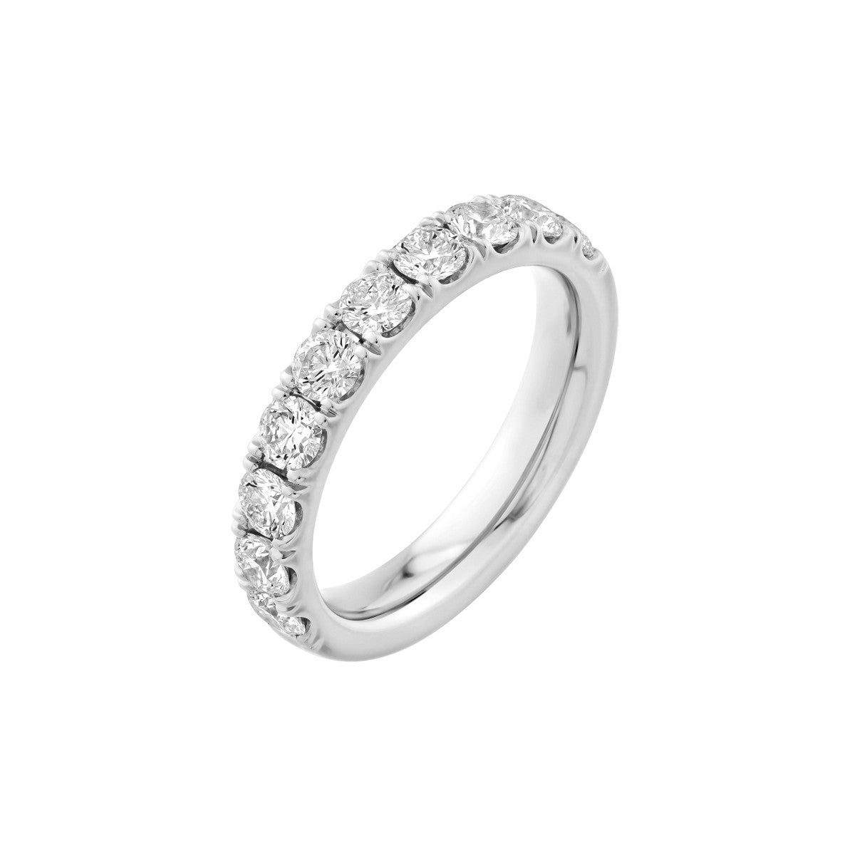 14K Gold, 1-1/3ct Lab Diamond Half Eternity Band