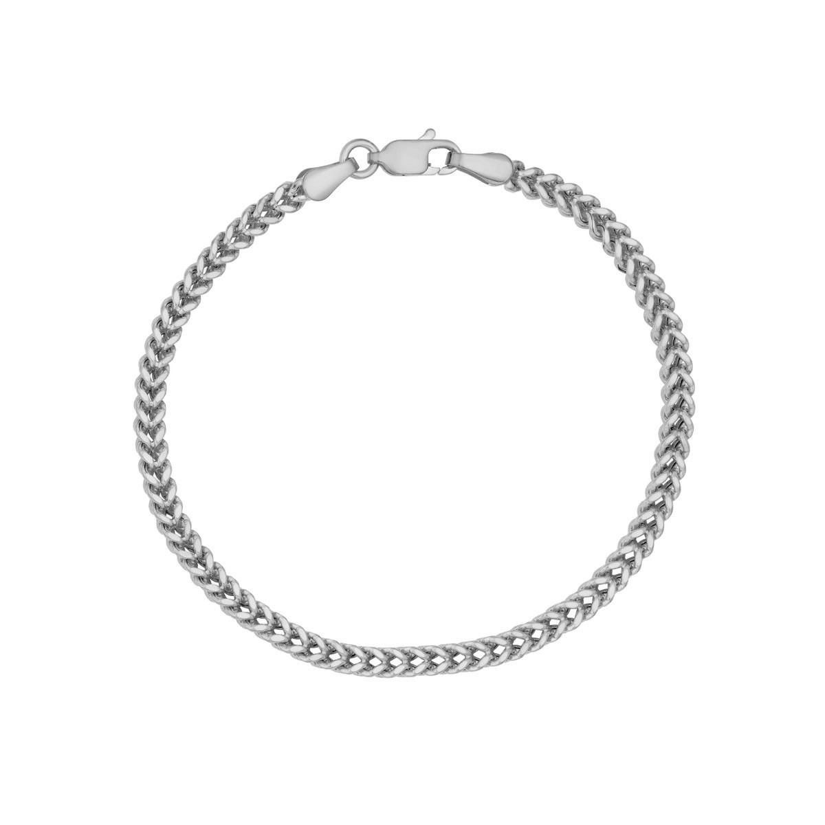 2.65mm Hollow Square Franco Chain Bracelet
