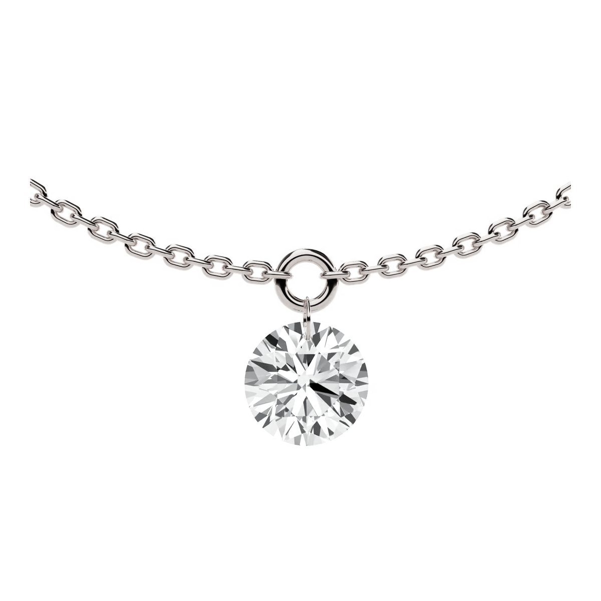 3-5 Stone Floating Station Necklace