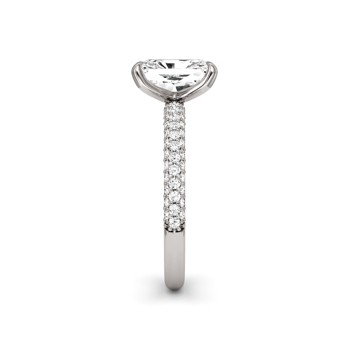 Radiant Cut Lab Grown Engagement Ring