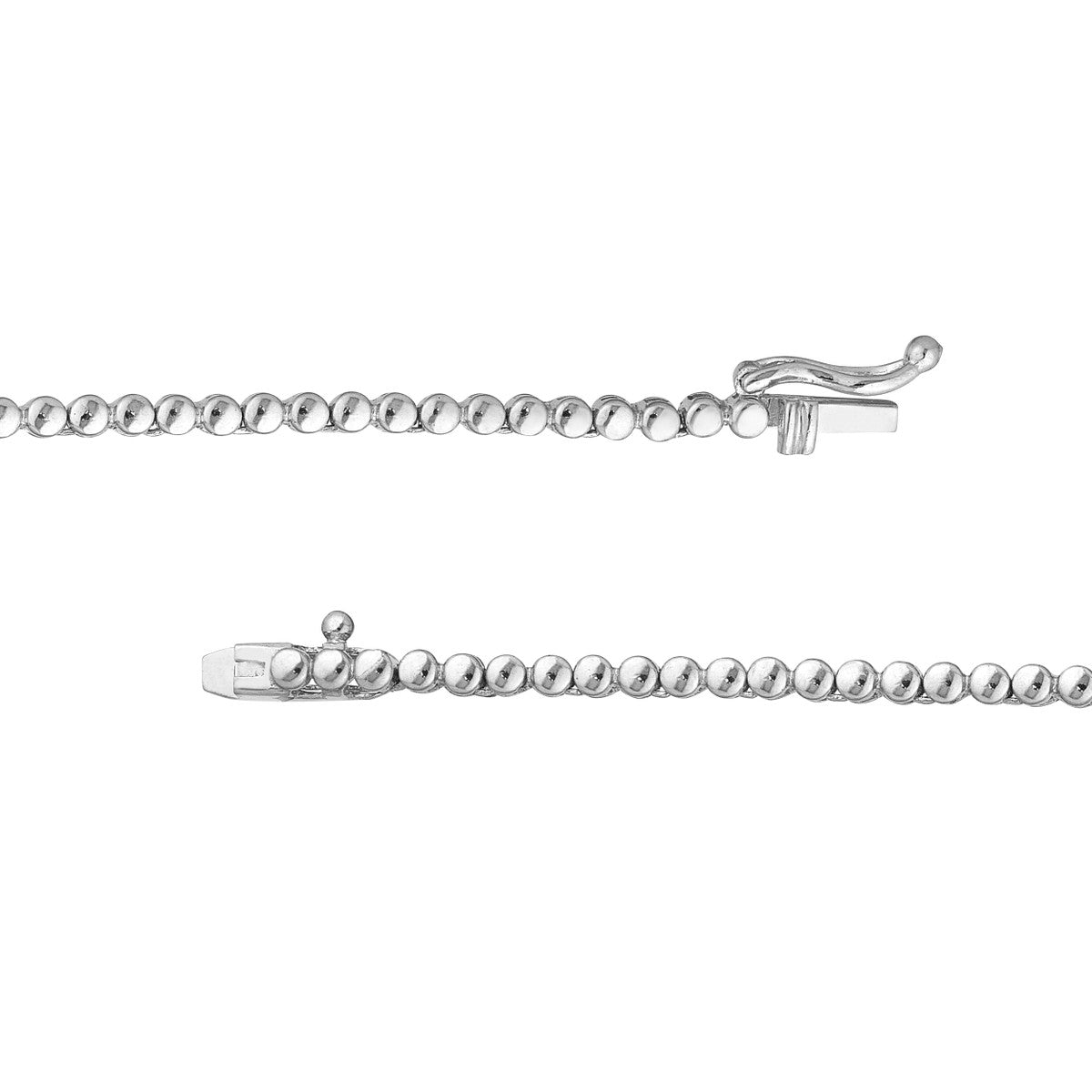 Natural Diamond Graduated Half Tennis Necklace (3-1/4tcw)