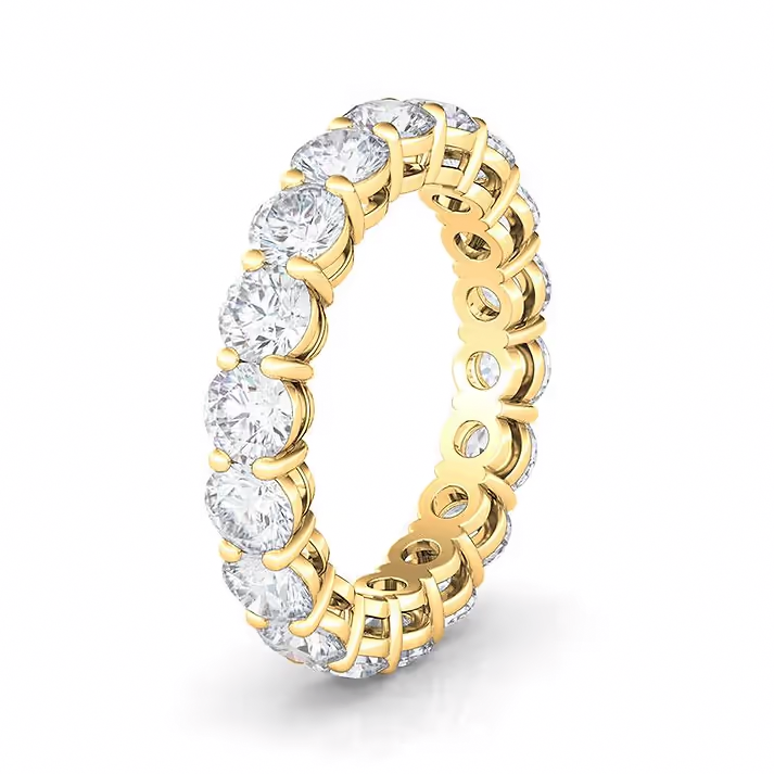 Round Diamond Eternity Ring 2 to 10 cts (LAB)