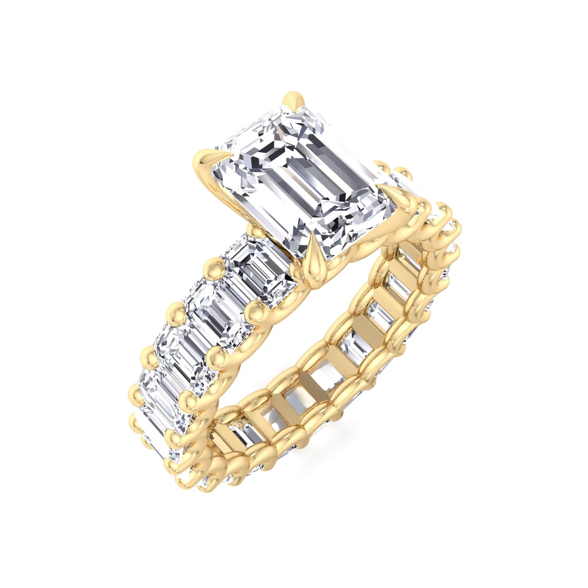 10 to 15 Carats Eternity Engagement/Anniversary Ring