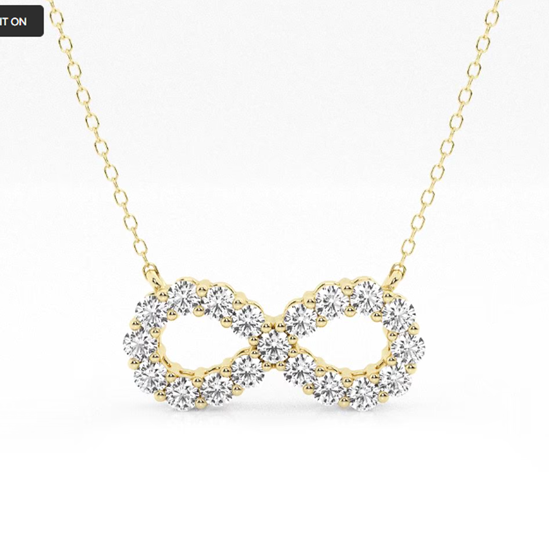infinity diamond necklace