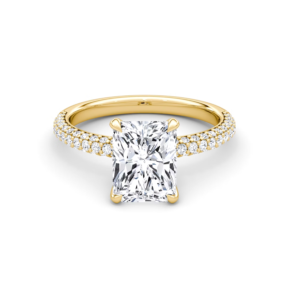 Radiant Cut Lab Grown Engagement Ring