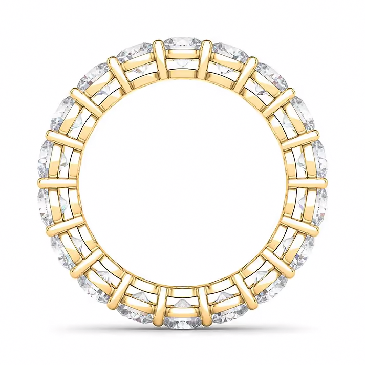 Round Diamond Eternity Ring 2 to 10 cts (LAB)