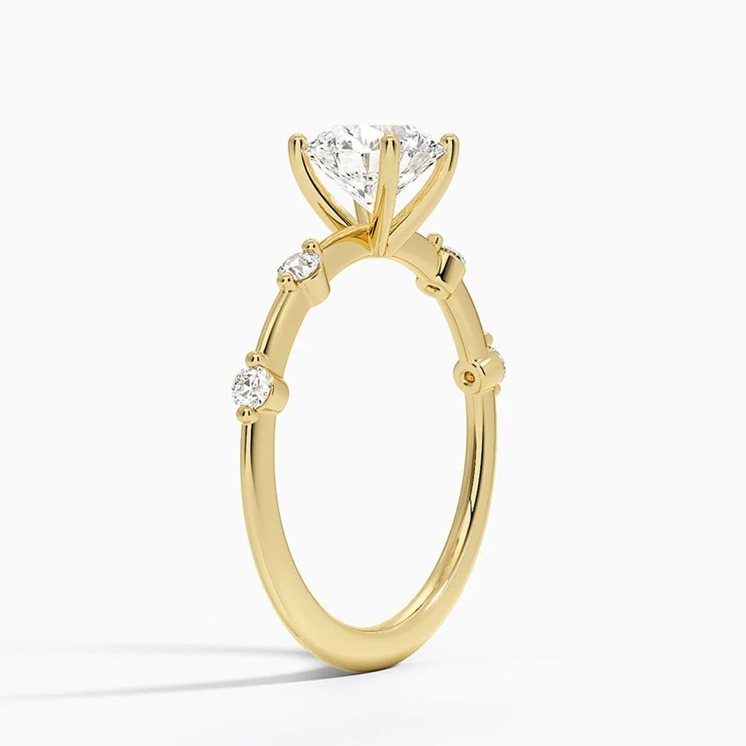 Round Cut Diamond Engagement RIng (lab grown)