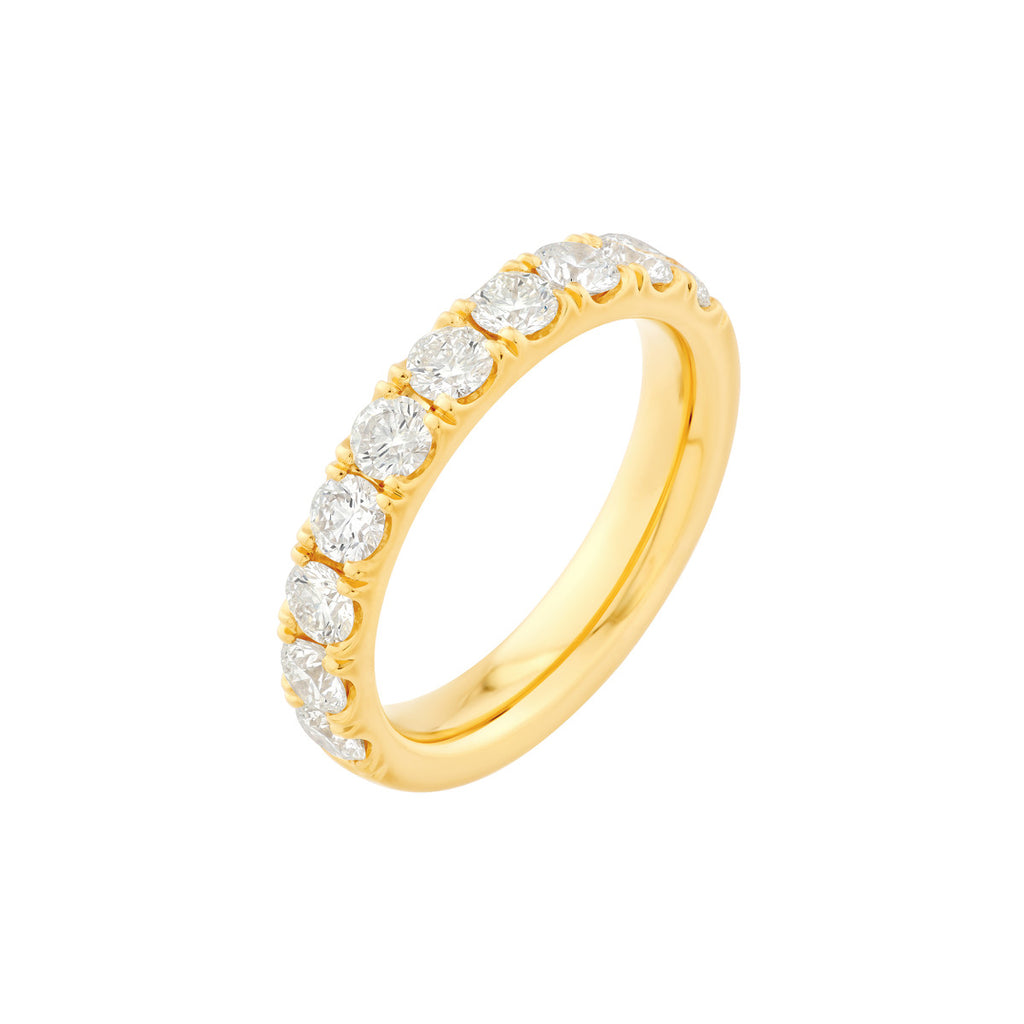 14K Gold, 1-1/3ct Lab Diamond Half Eternity Band
