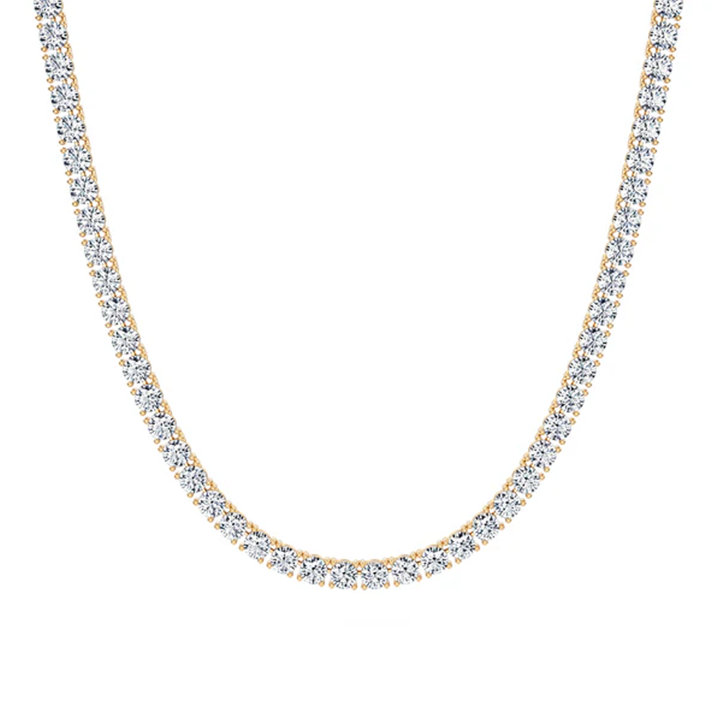 14K Mens Tennis Necklace