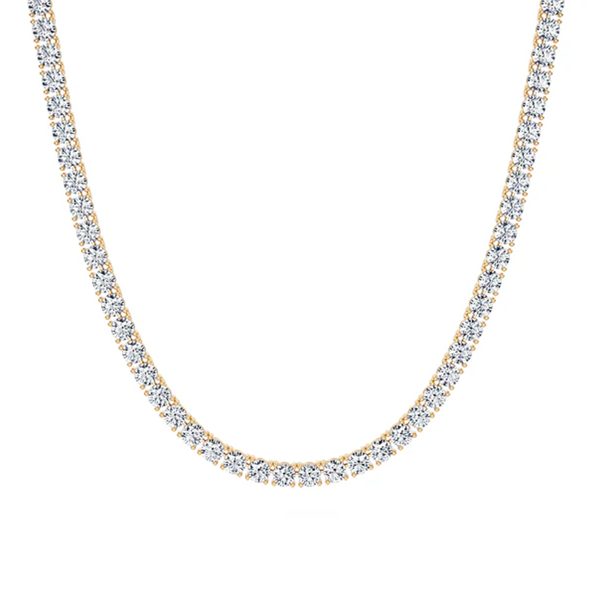 14K Mens Tennis Necklace
