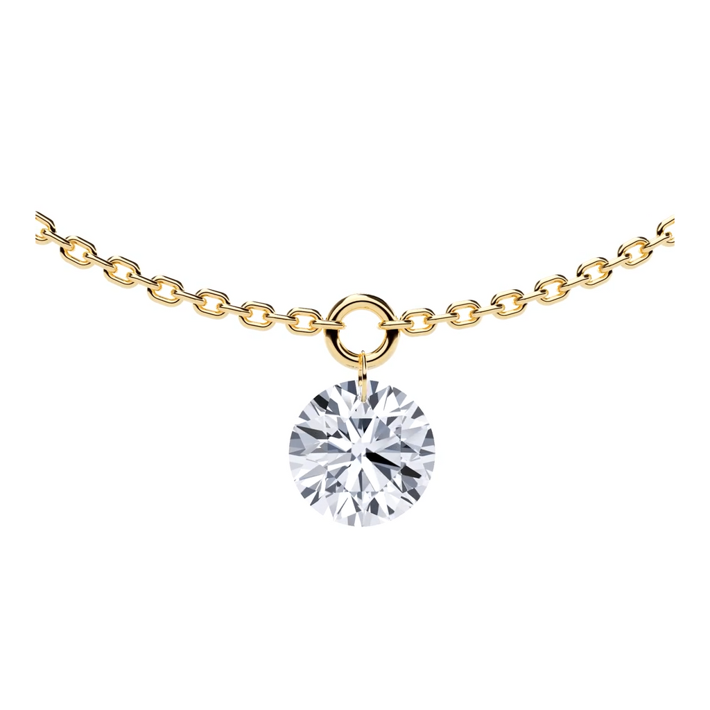 3-5 Stone Floating Station Necklace
