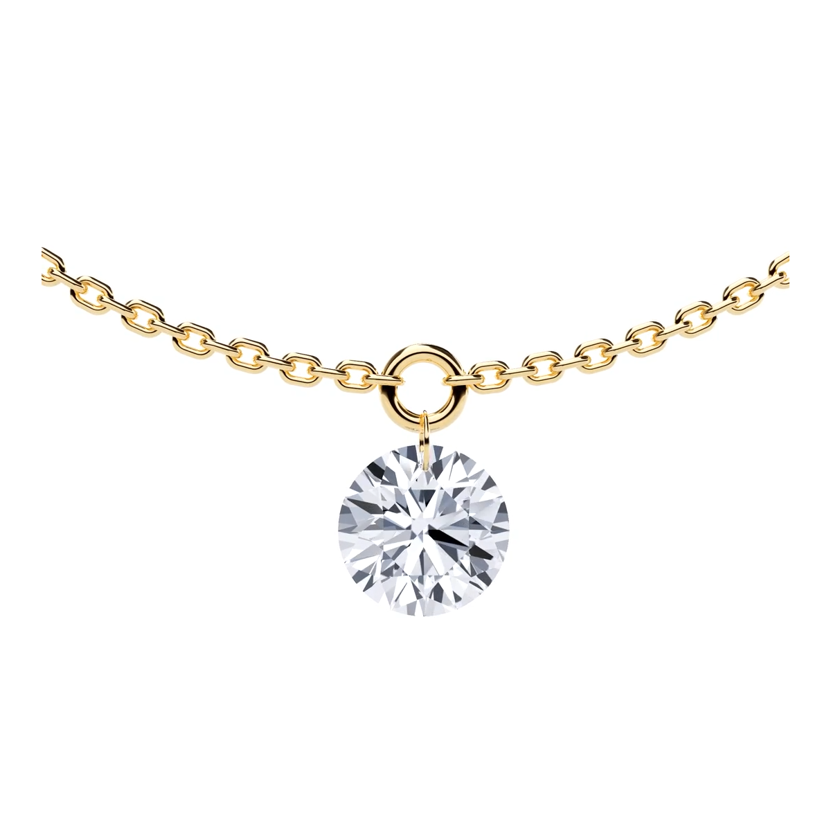 3-5 Stone Floating Station Necklace